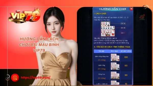 Hướng dẫn cách Chơi bài Mậu Binh Vip79